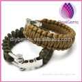 supply outdoor survival alloy buckle 7 strands 550 paracord bracelet
